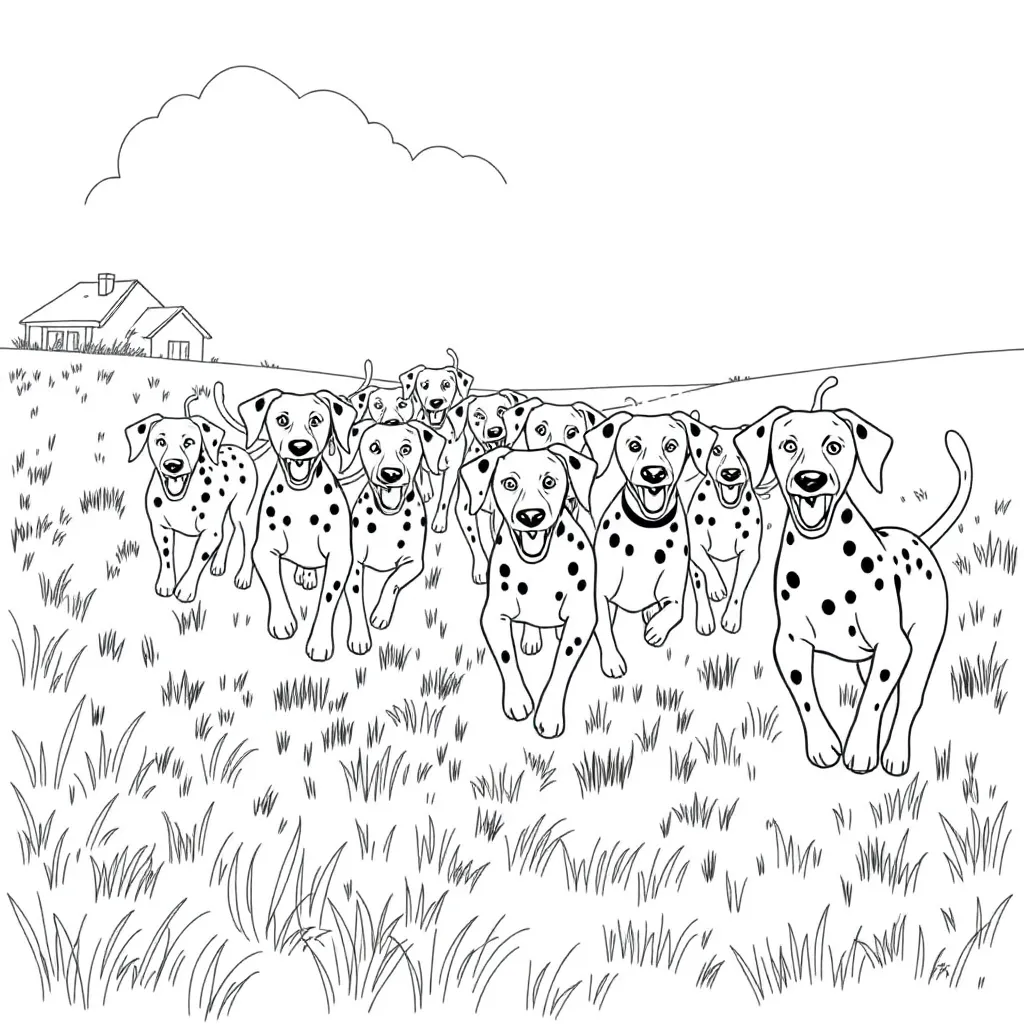 101 Dalmatians coloring page