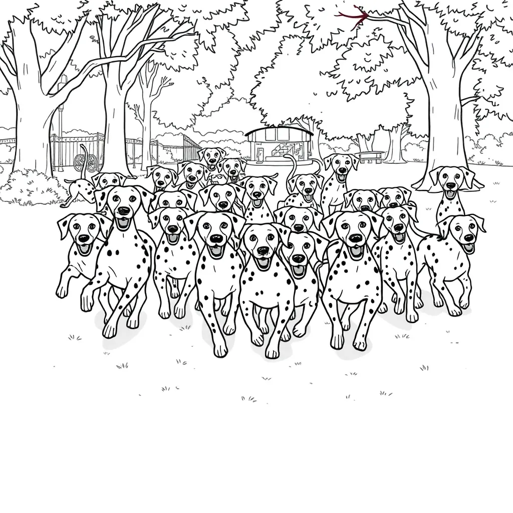 101 Dalmatians coloring page