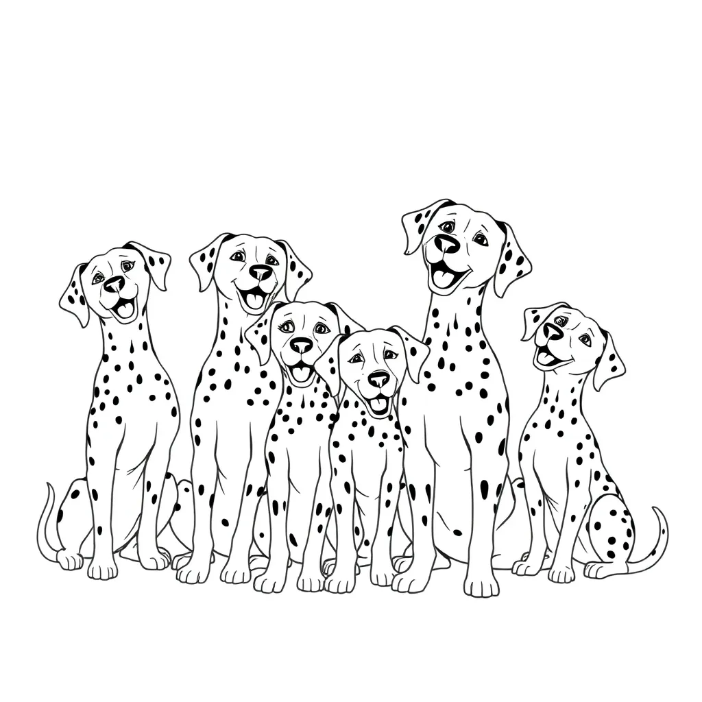 101 Dalmatians coloring page