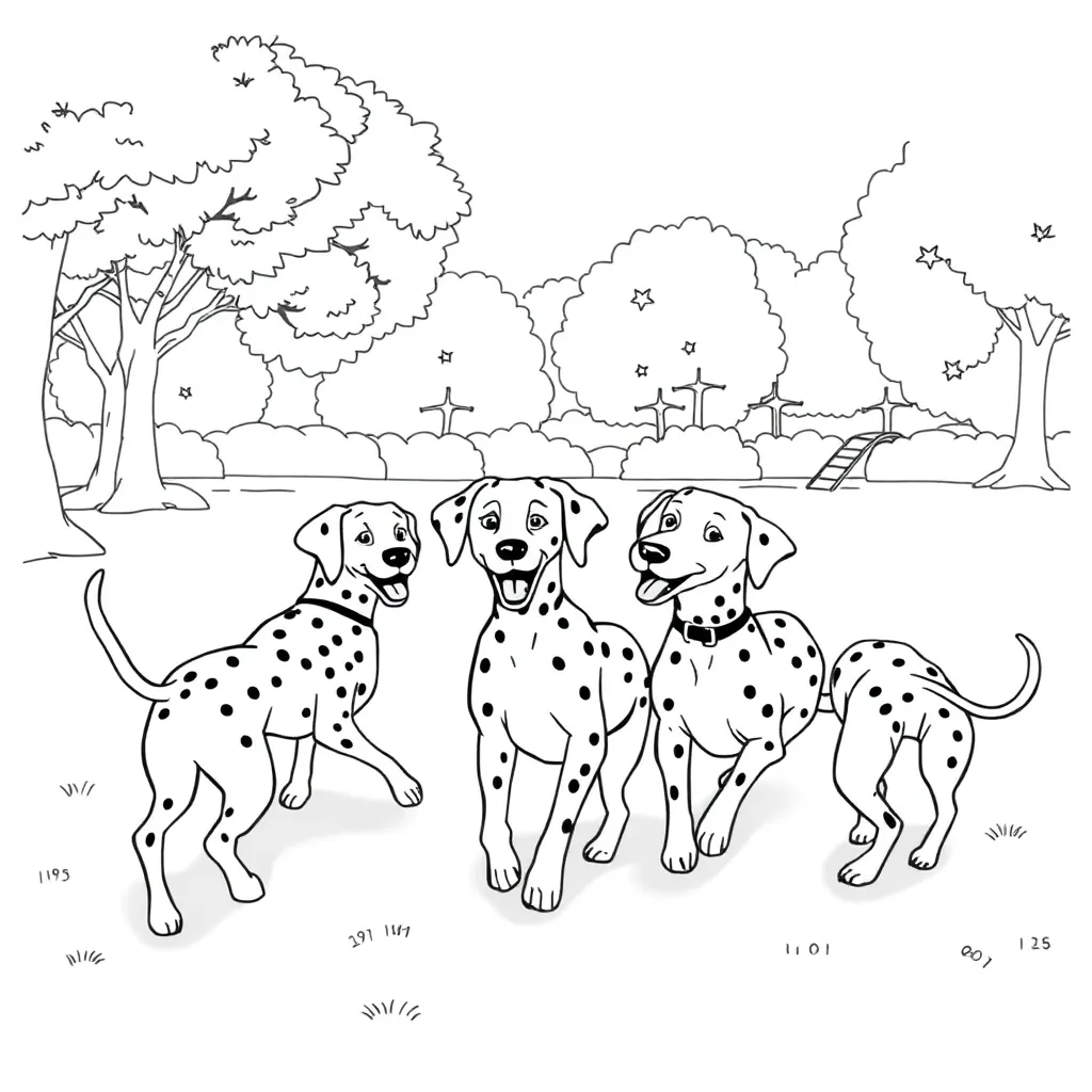 101 Dalmatians coloring page