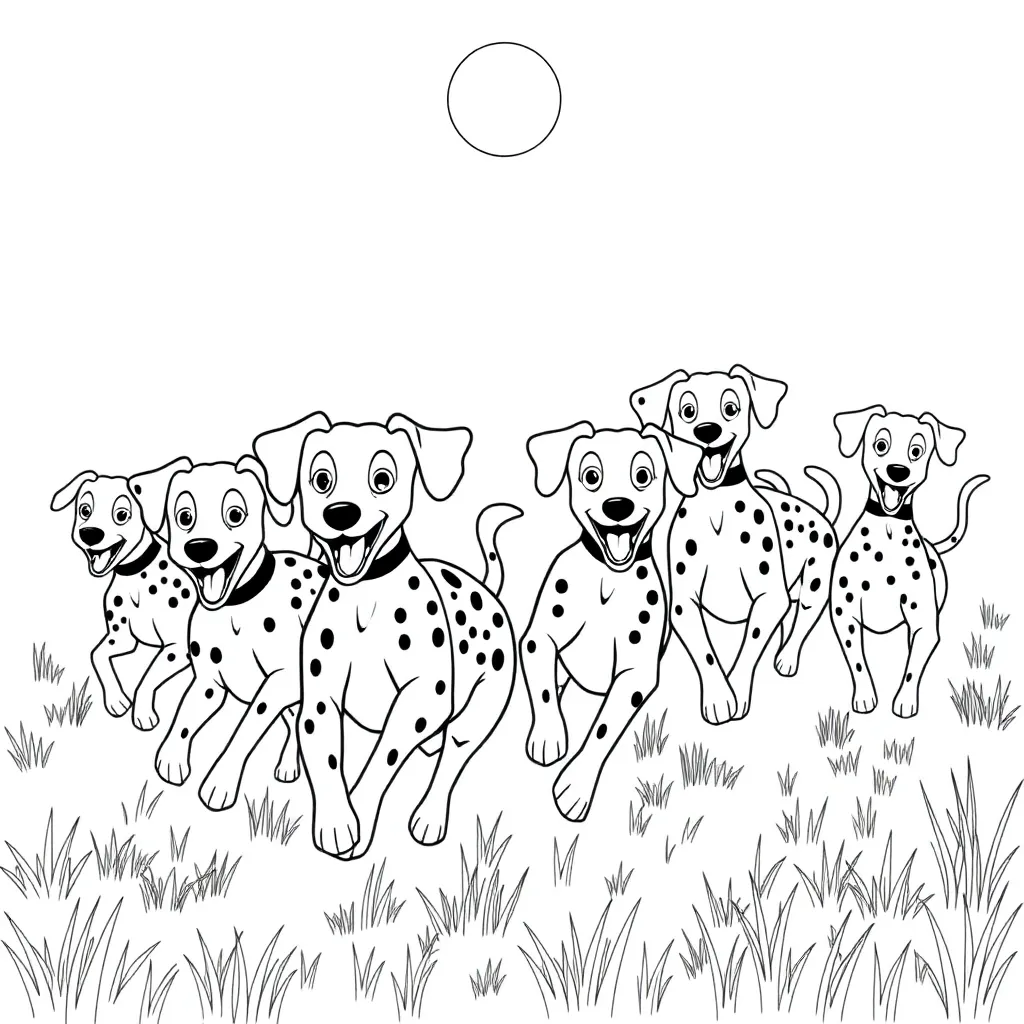 101 Dalmatians coloring page