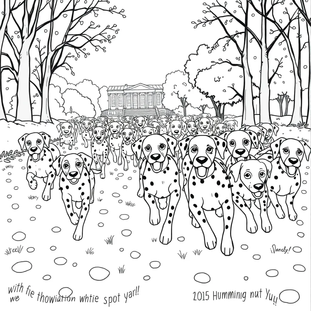101 Dalmatians coloring page