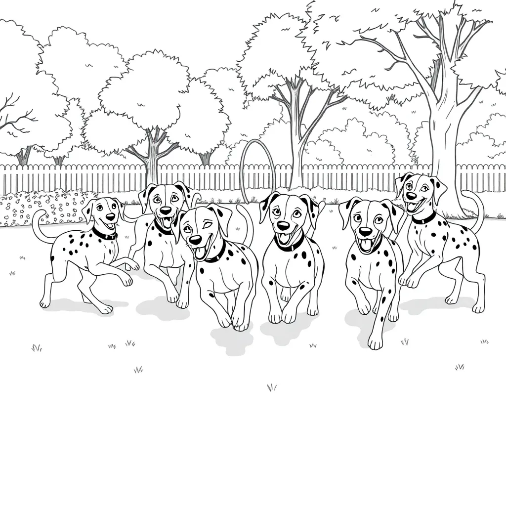 101 Dalmatians coloring page