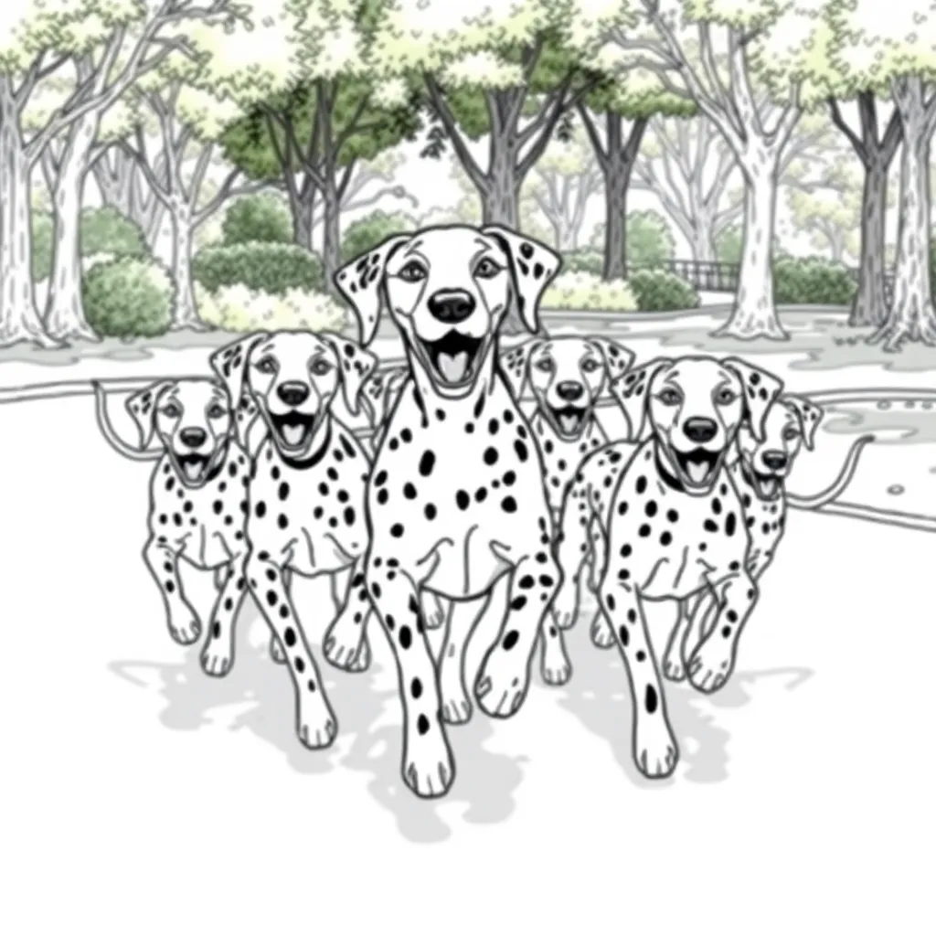 101 Dalmatians coloring page