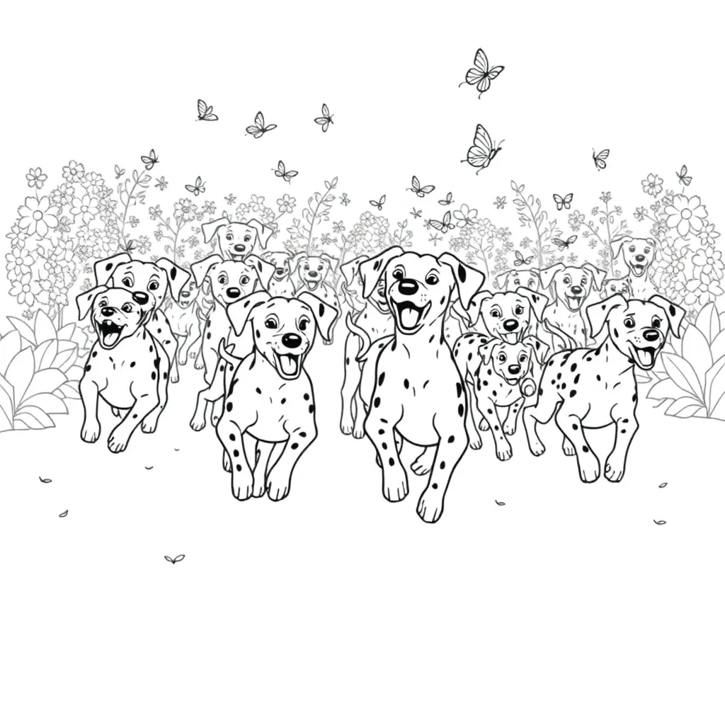 101 Dalmatians coloring page