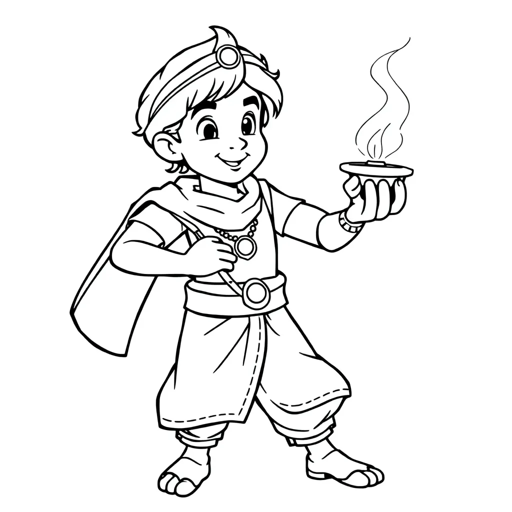 Aladdin coloring page