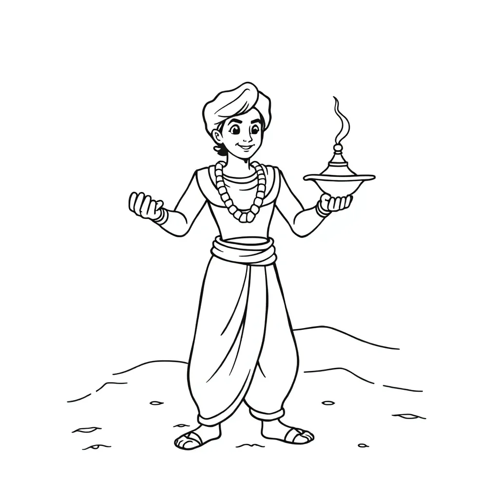 Aladdin coloring page