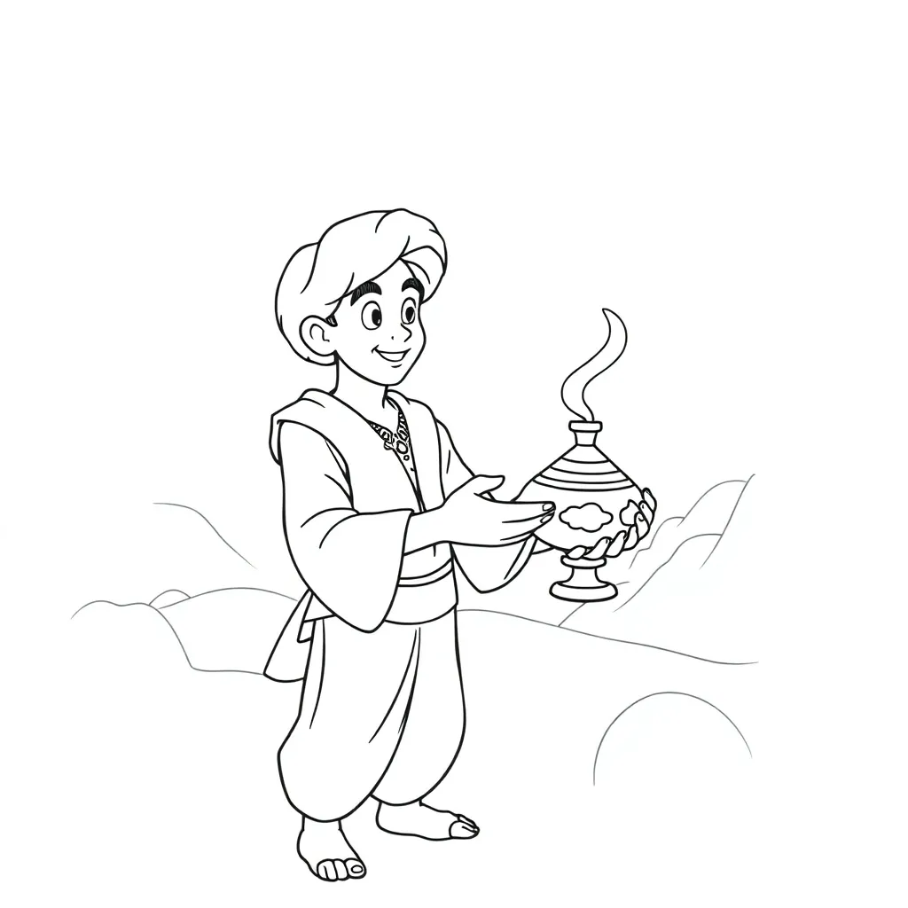 Aladdin coloring page