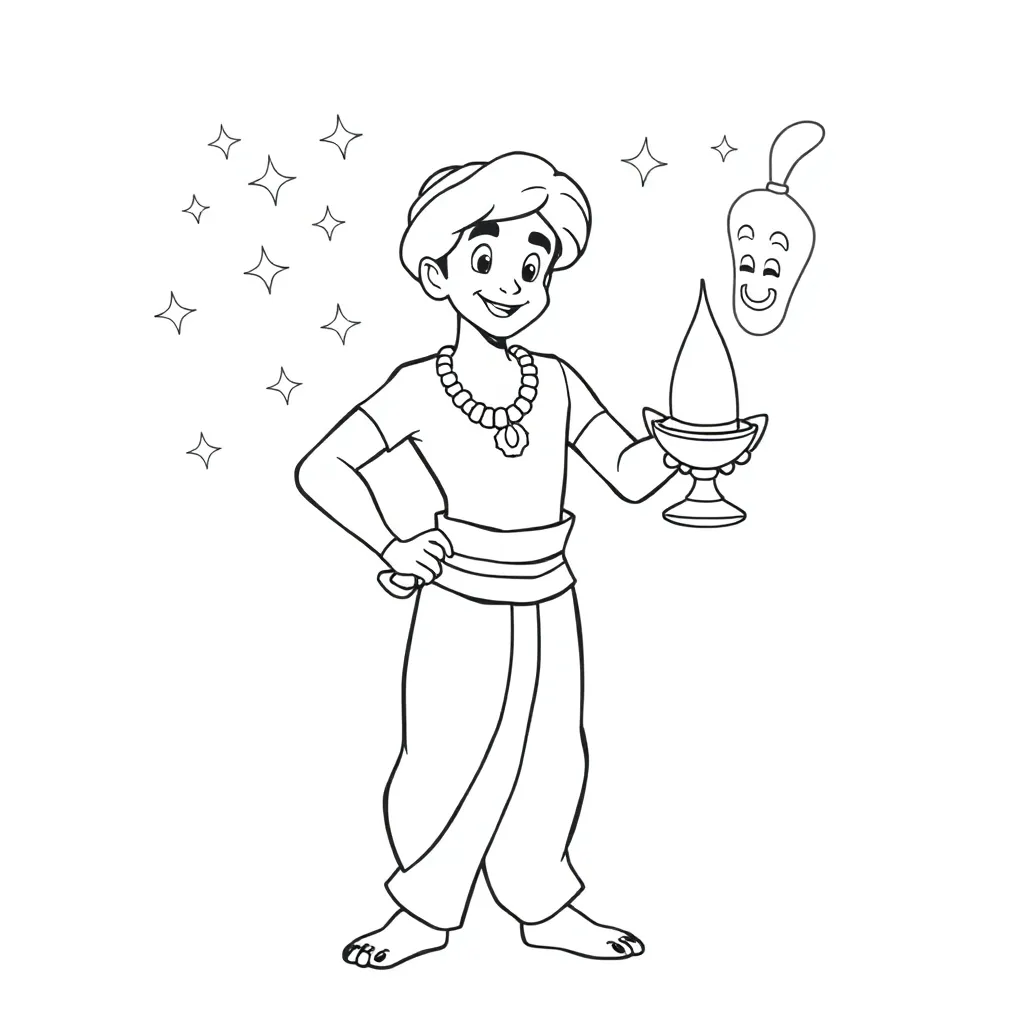 Aladdin coloring page