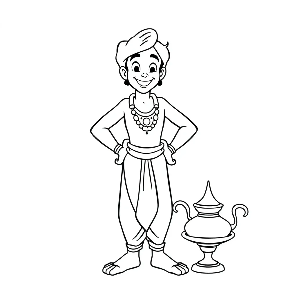 Aladdin coloring page