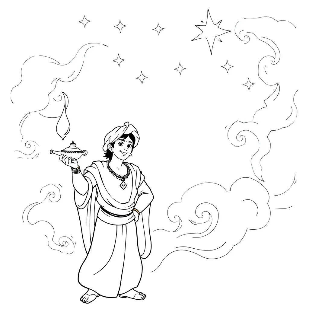 Aladdin coloring page
