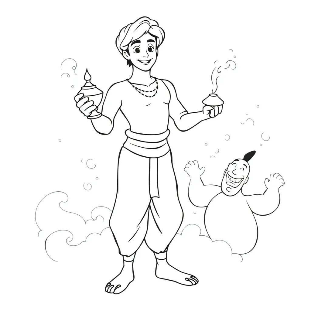 Aladdin coloring page