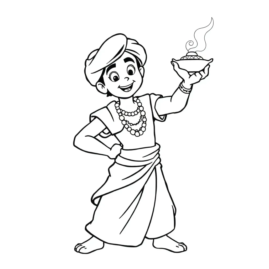 Aladdin coloring page
