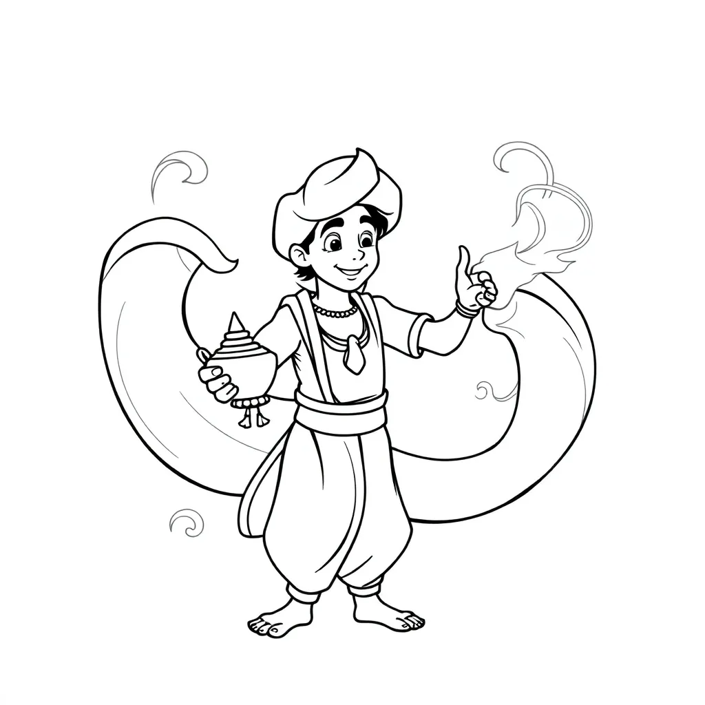 Aladdin coloring page