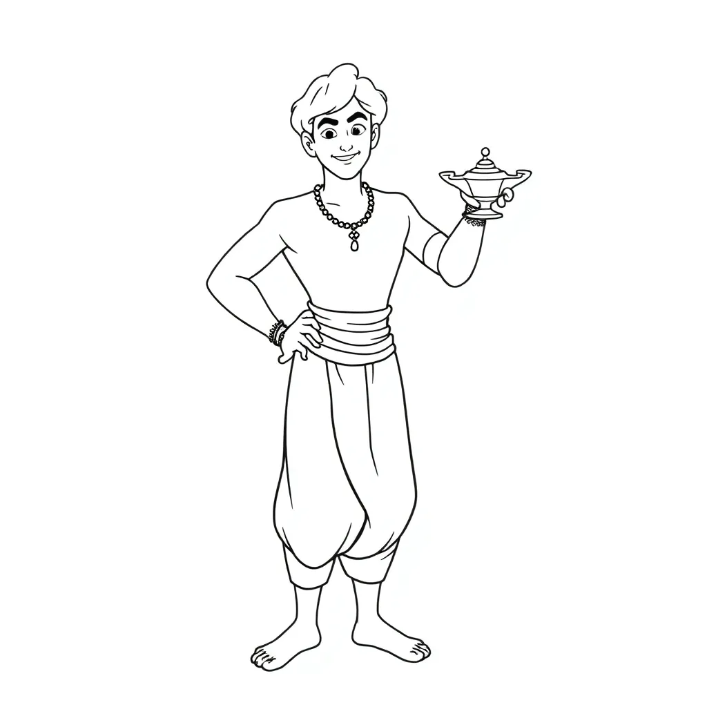 Aladdin coloring page