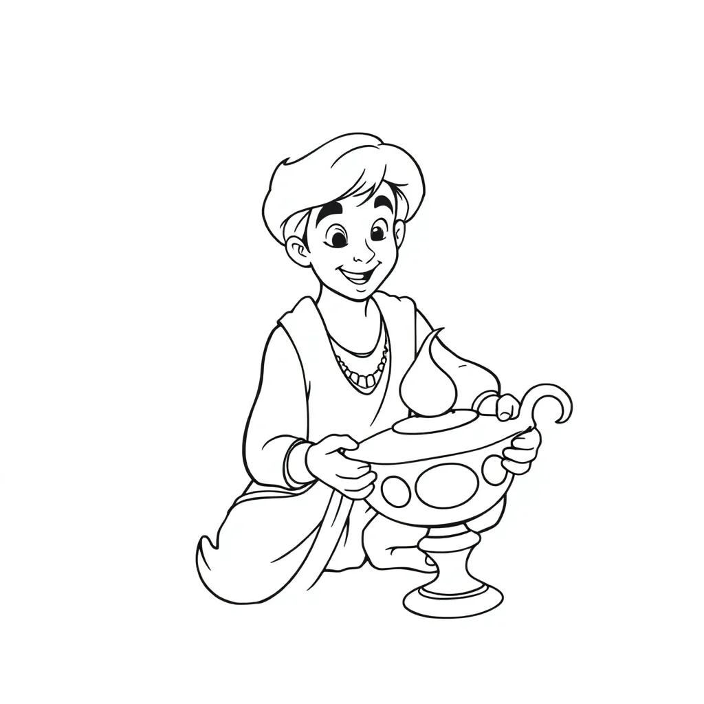 Aladdin coloring page