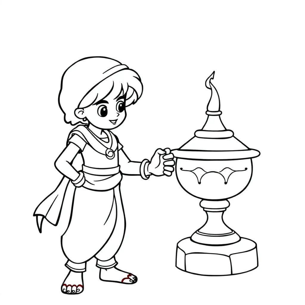 Aladdin coloring page
