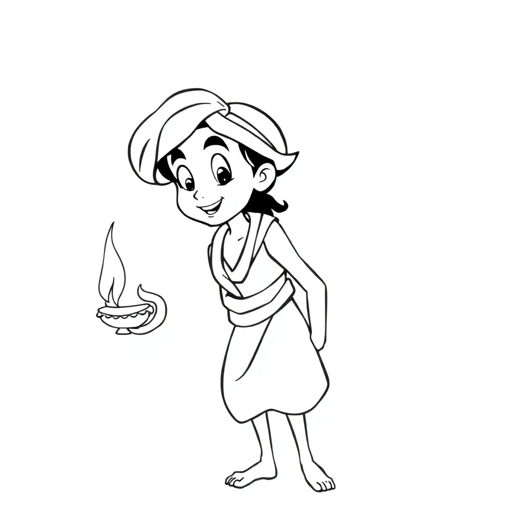 Aladdin coloring page