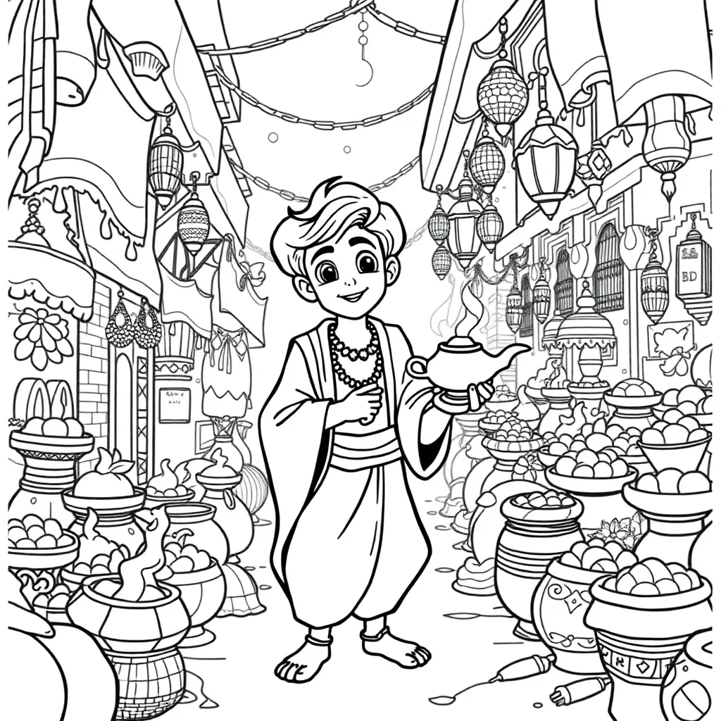 Aladdin coloring page