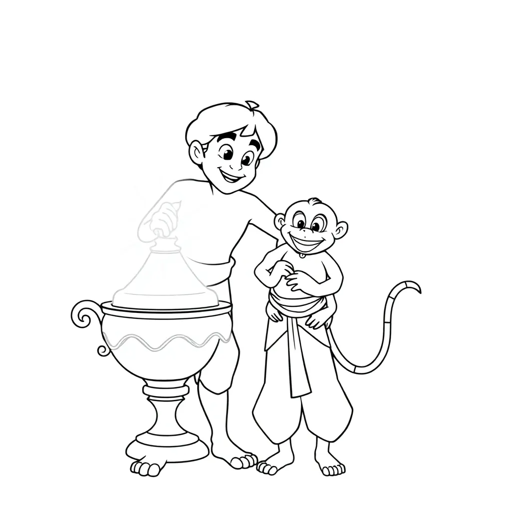 Aladdin coloring page