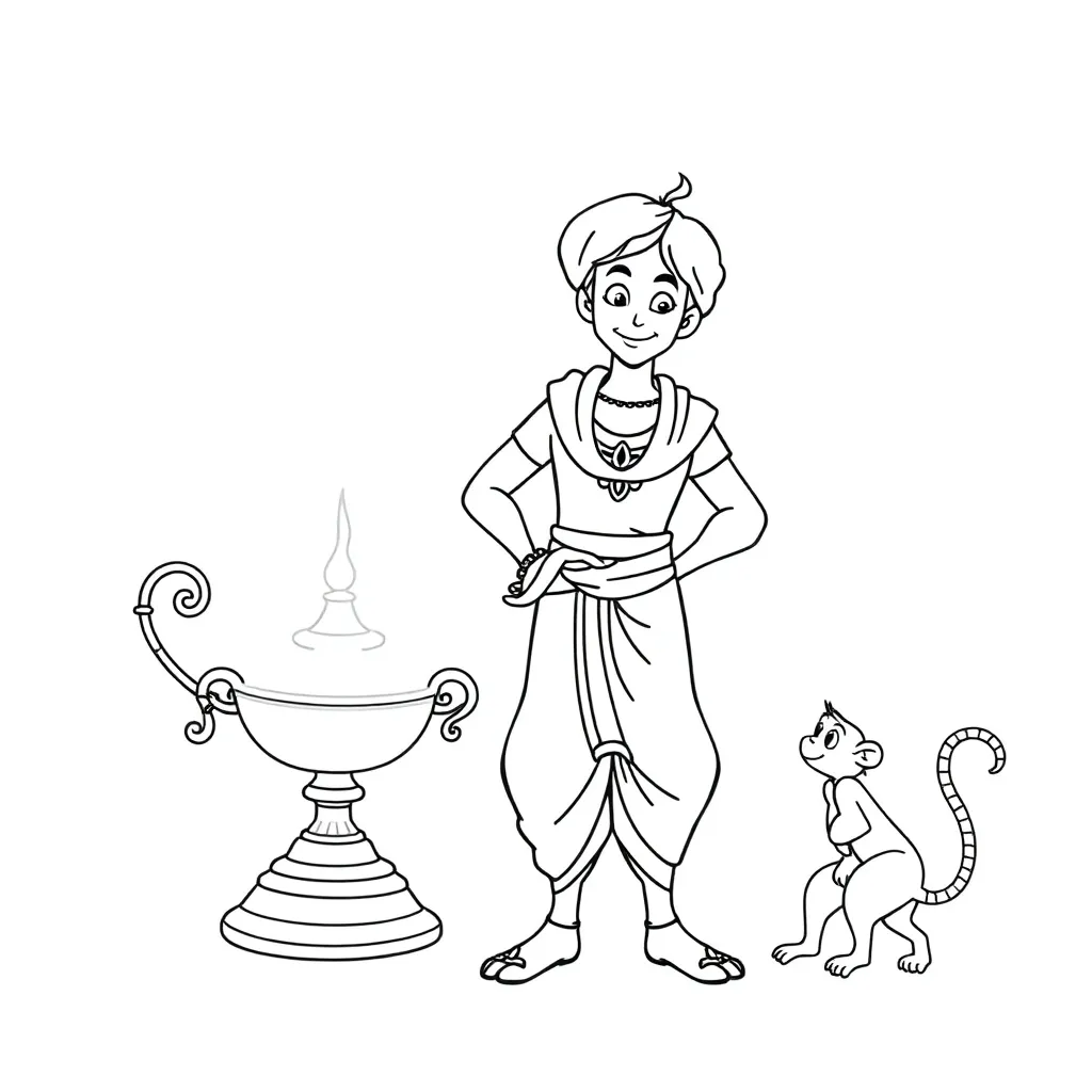 Aladdin coloring page