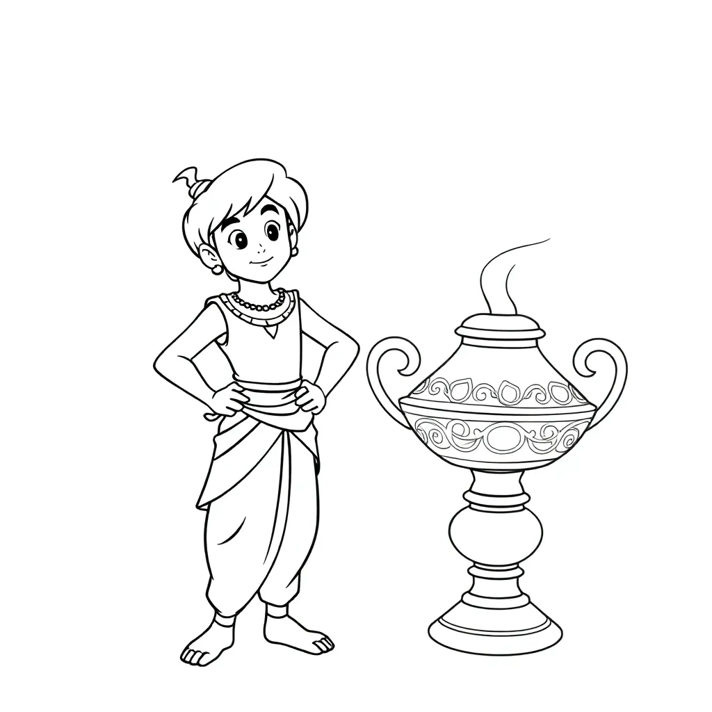 Aladdin coloring page