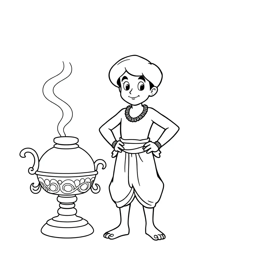 Aladdin coloring page