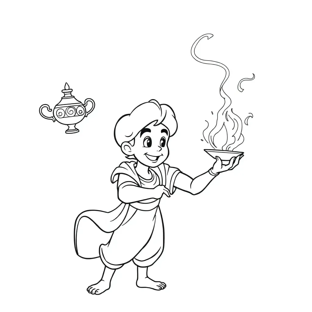 Aladdin coloring page