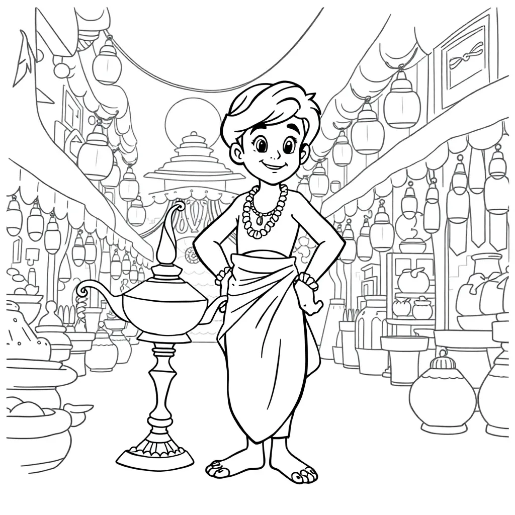 Aladdin coloring page