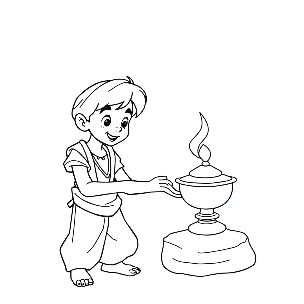 Aladdin coloring page