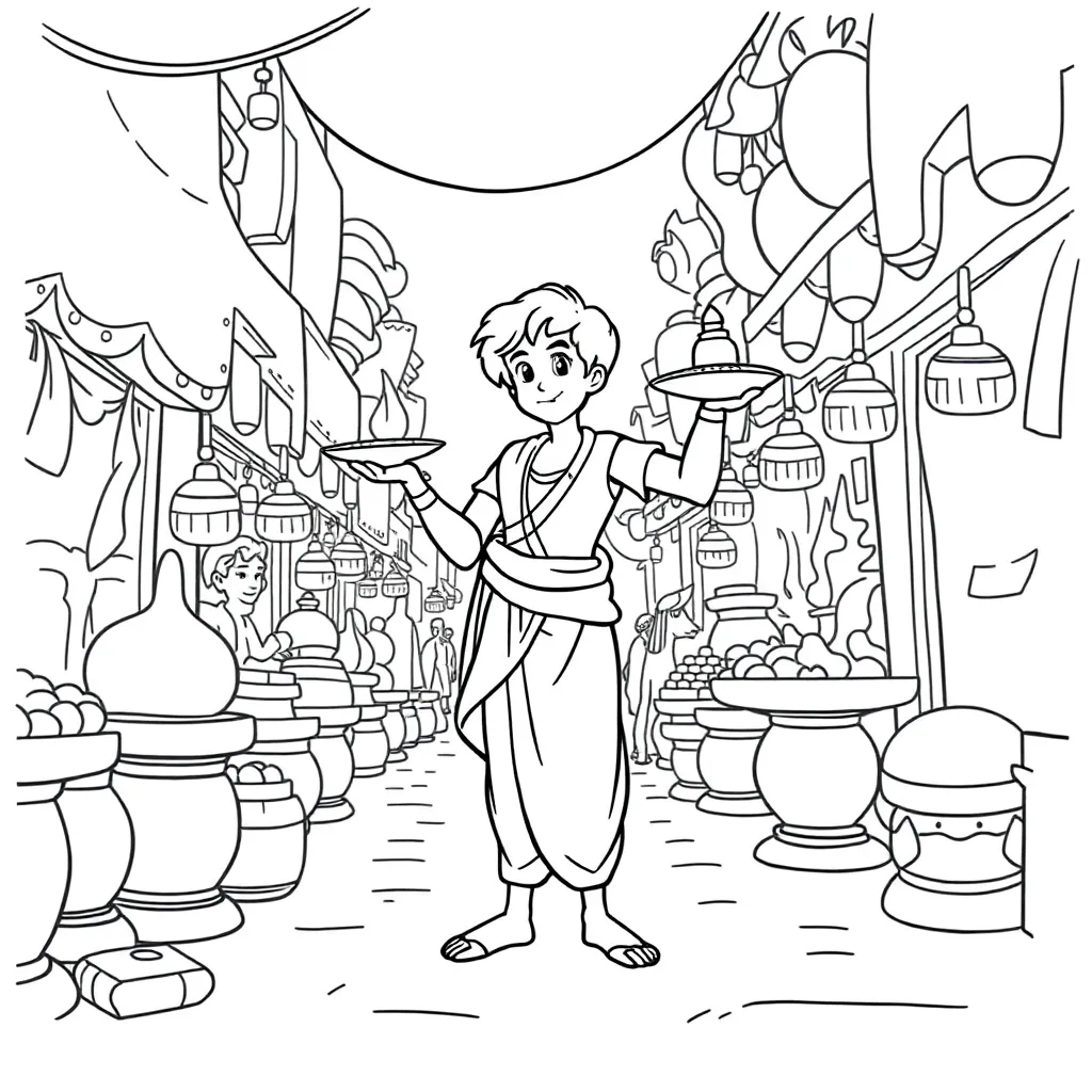 Aladdin coloring page