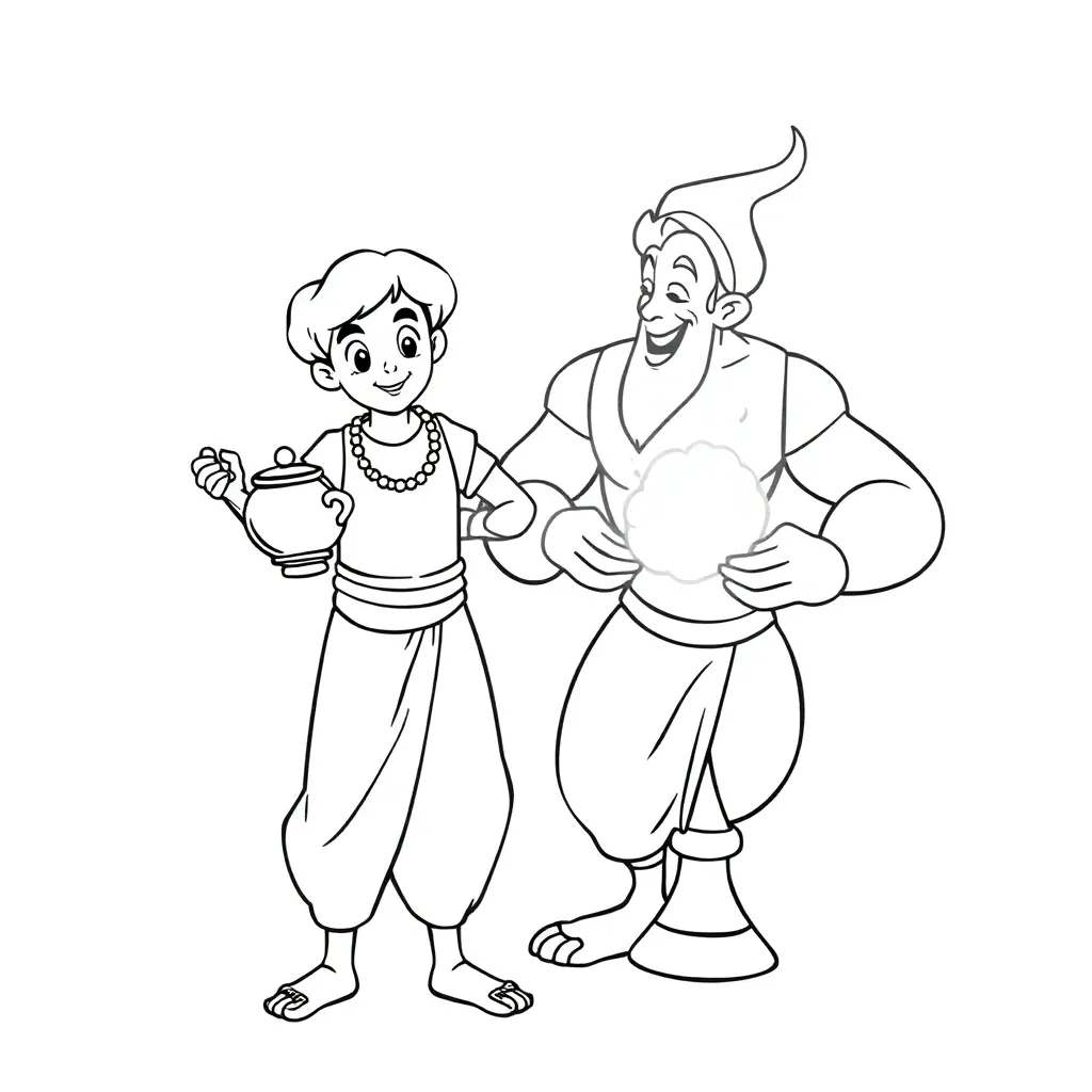 Aladdin coloring page
