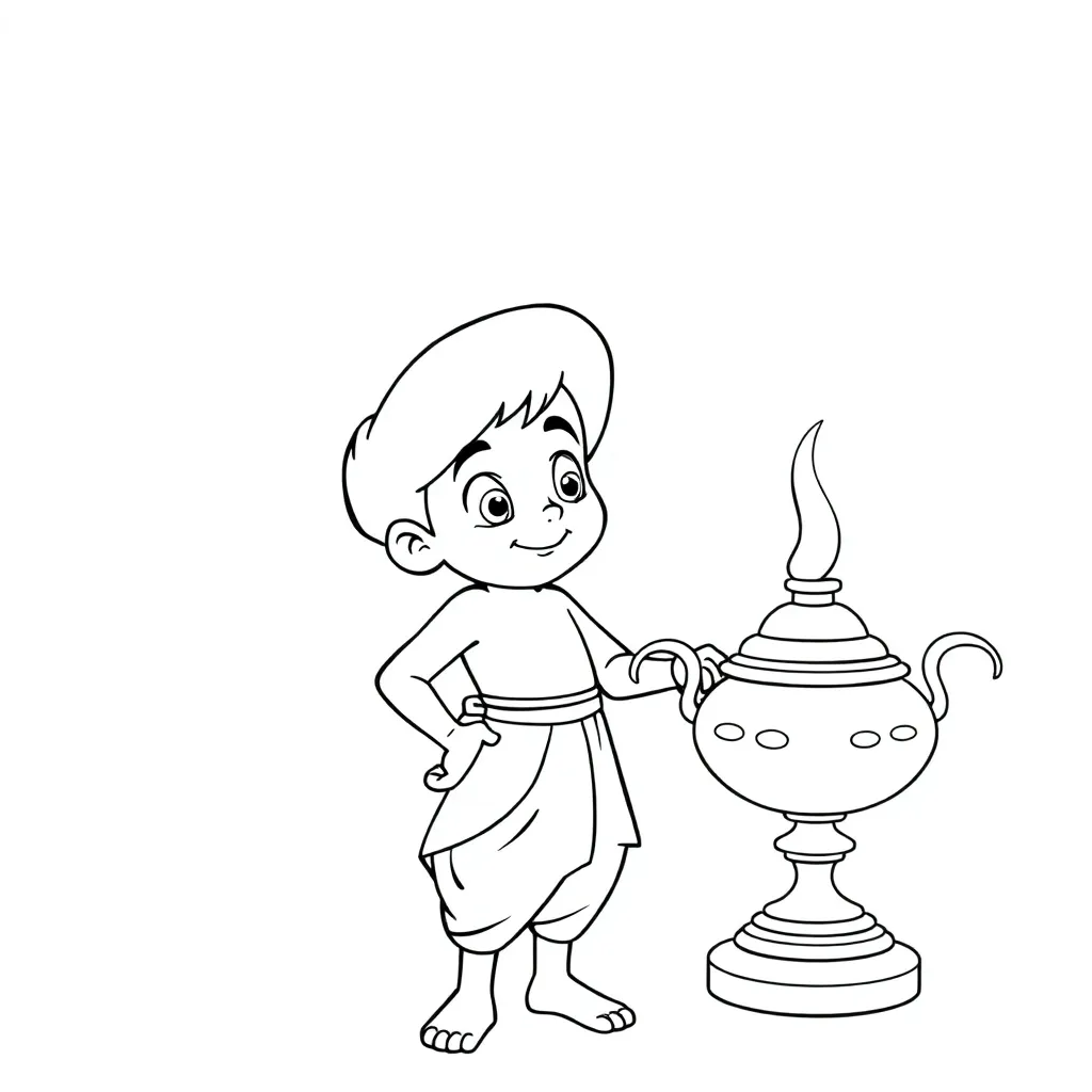 Aladdin coloring page