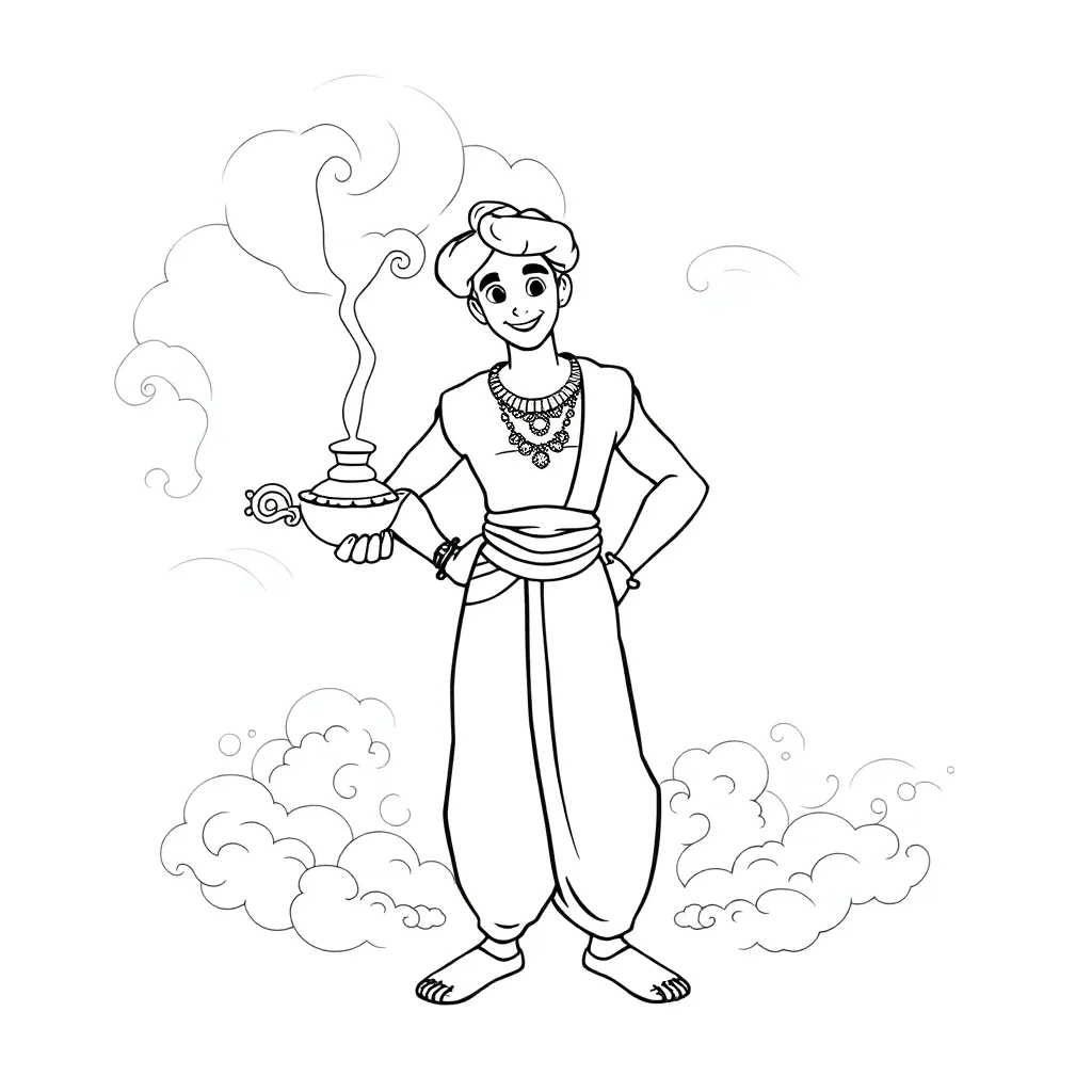 Aladdin coloring page