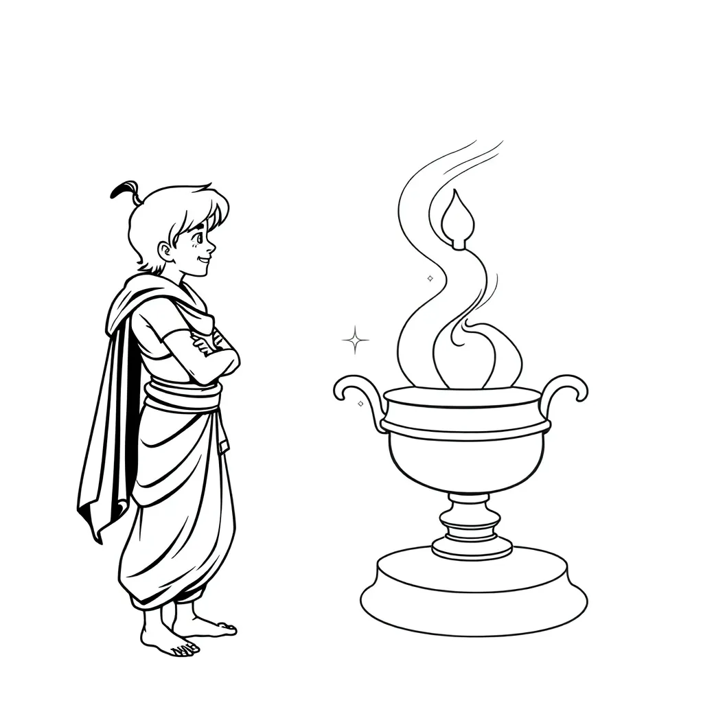 Aladdin coloring page