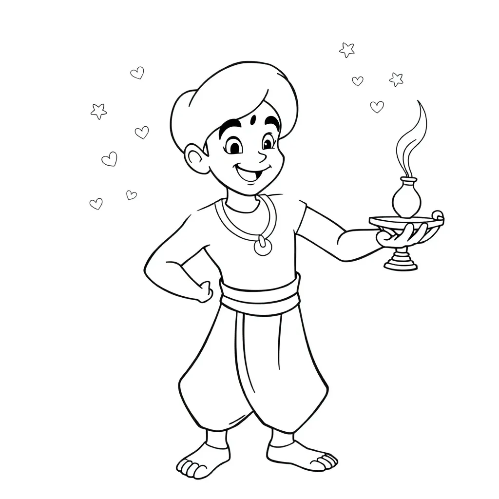 Aladdin coloring page