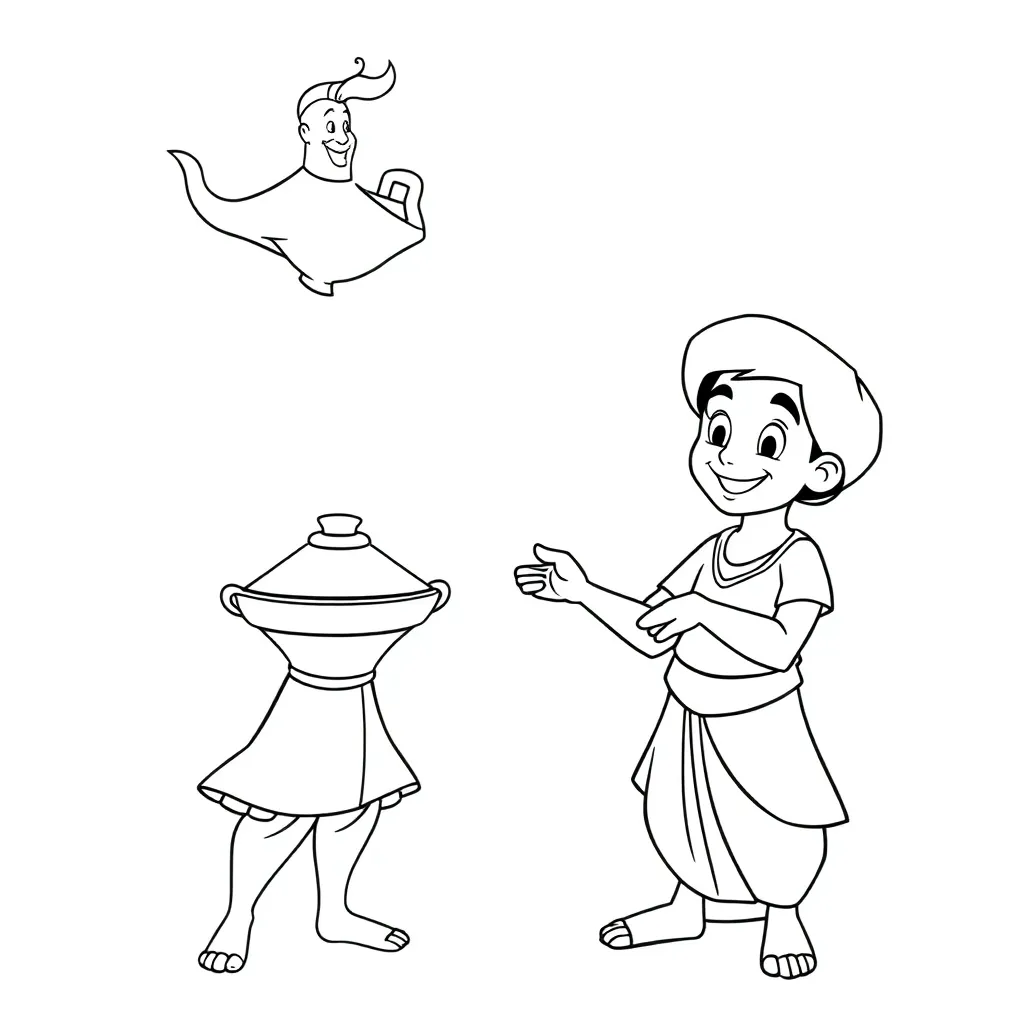 Aladdin coloring page
