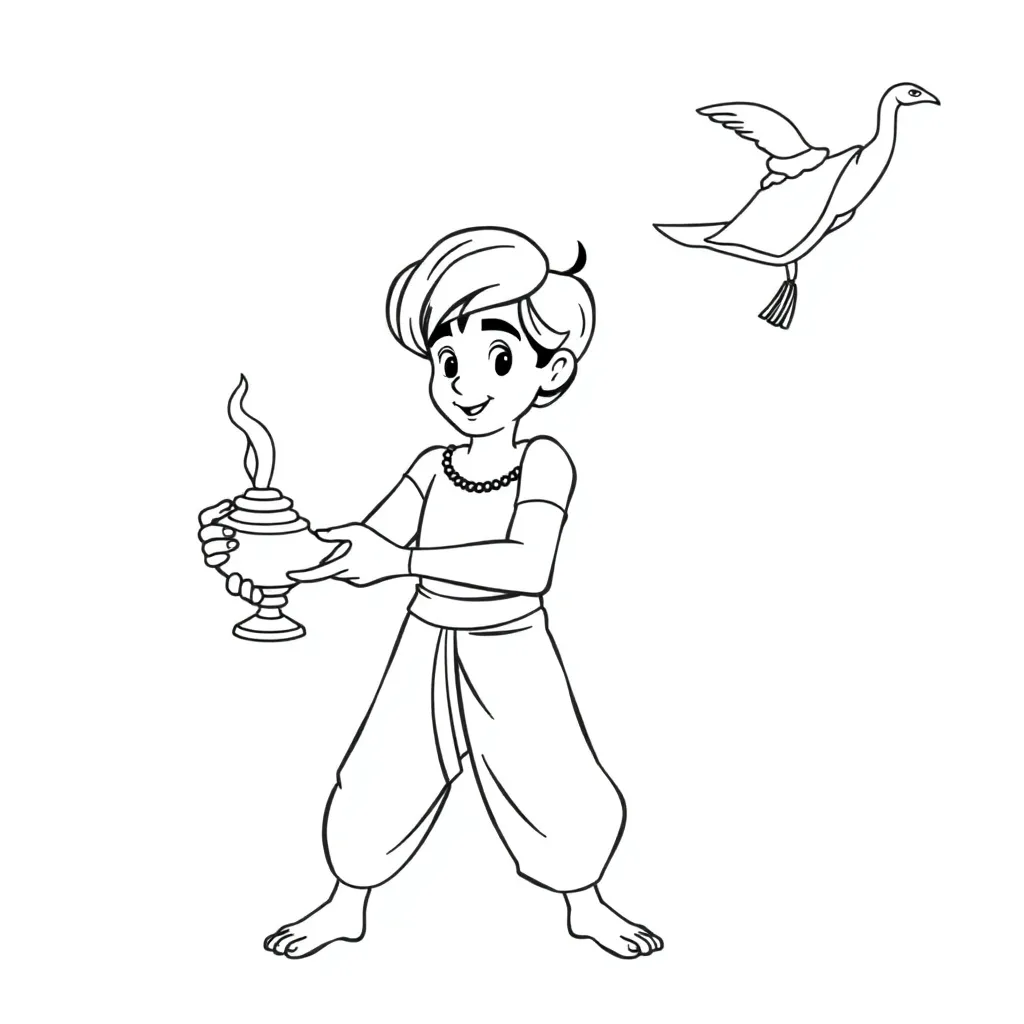 Aladdin coloring page