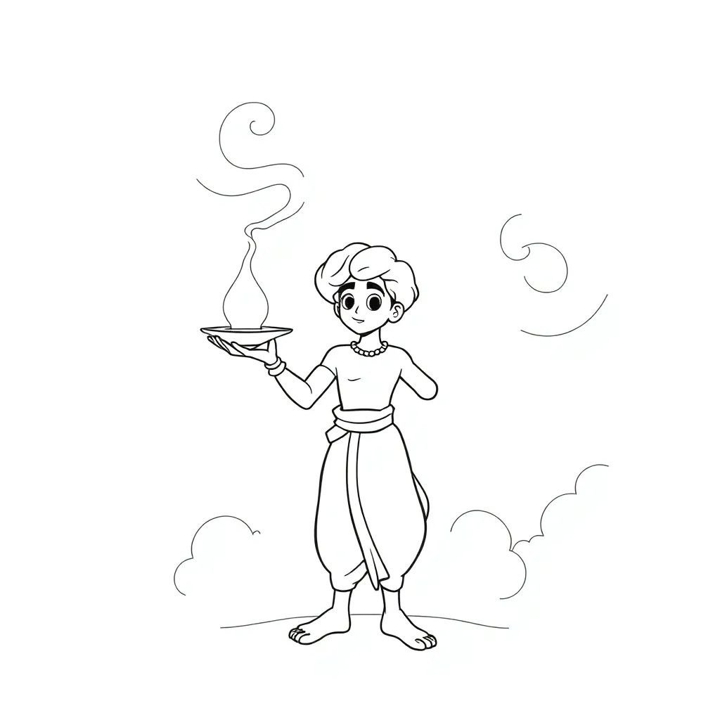 Aladdin coloring page