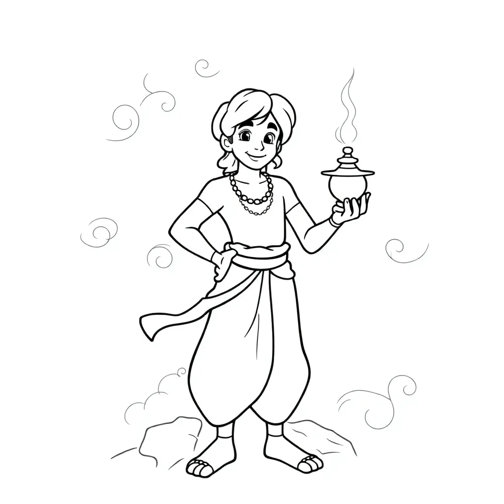 Aladdin coloring page