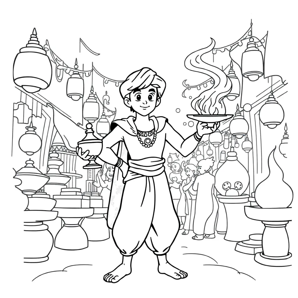 Aladdin coloring page