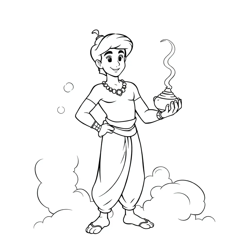 Aladdin coloring page