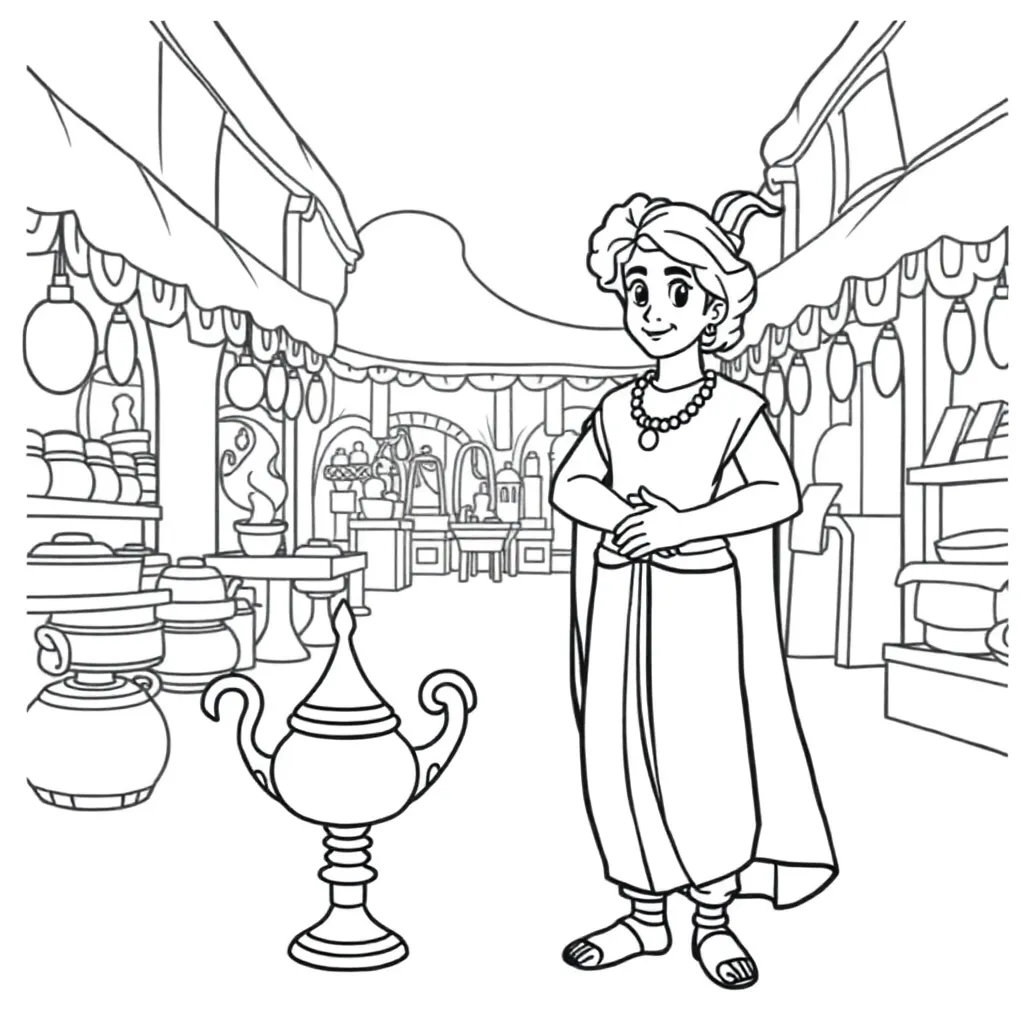 Aladdin coloring page