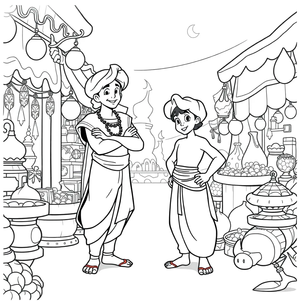 Aladdin coloring page