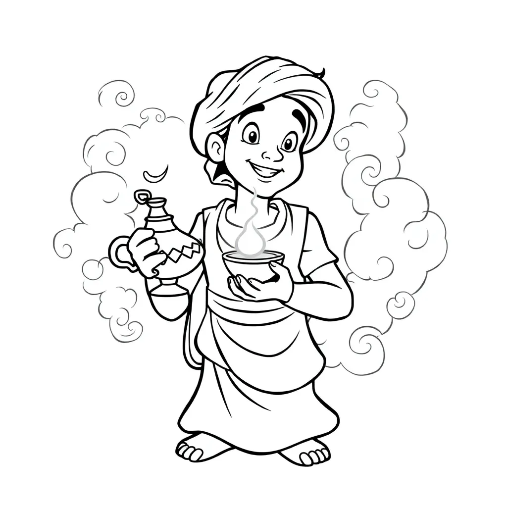 Aladdin coloring page