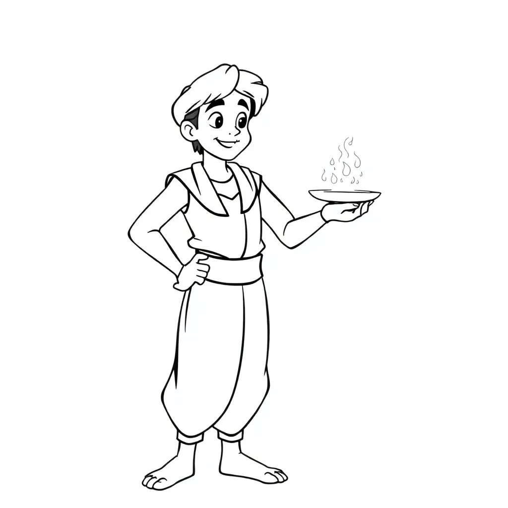 Aladdin coloring page