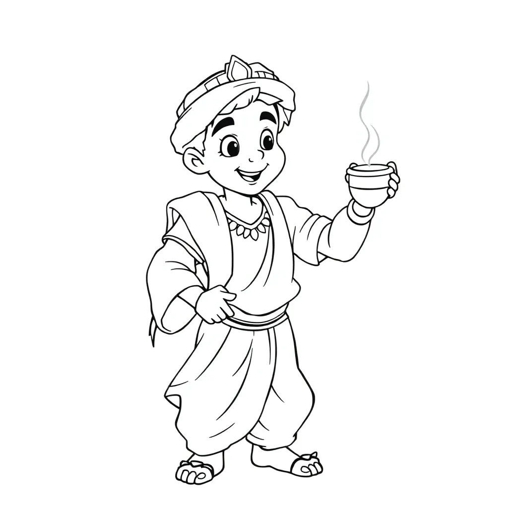 Aladdin coloring page