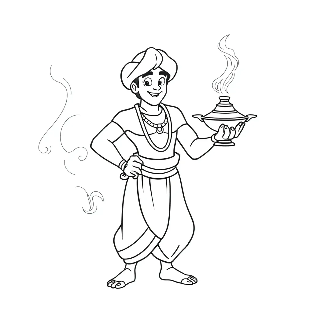 Aladdin coloring page
