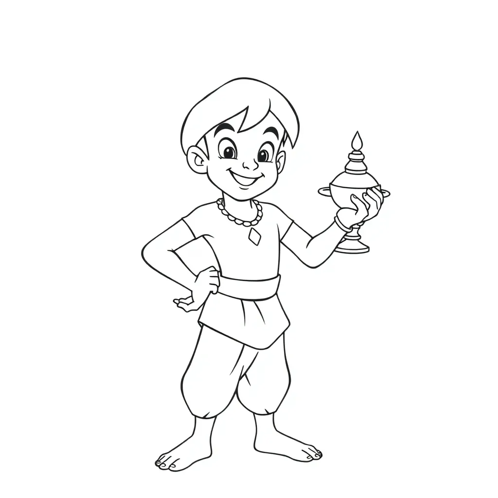 Aladdin coloring page