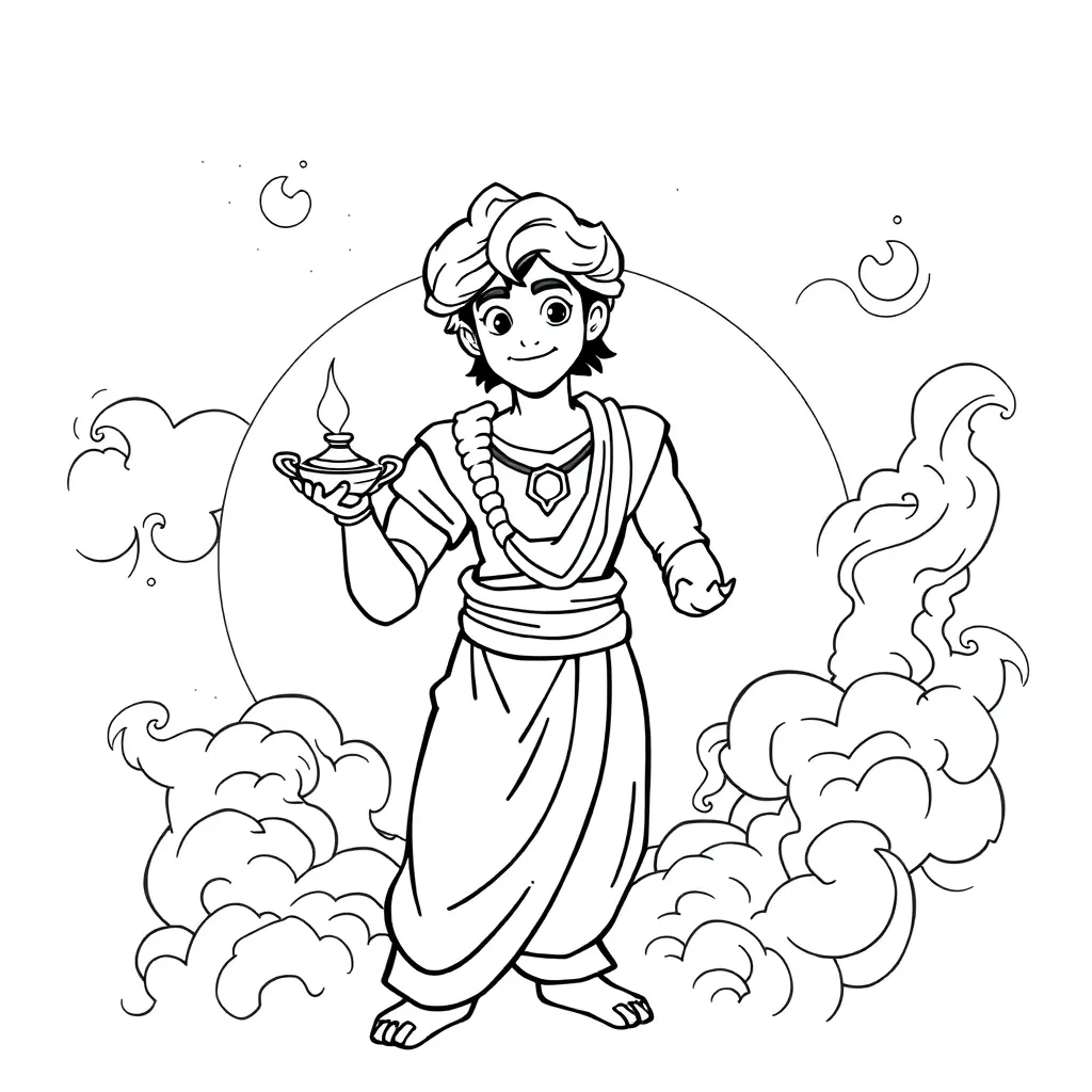 Aladdin coloring page